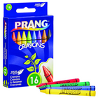 Prang Crayons - Standard Size - 16 Assorted Colours - 16 Pack-Crayons made with intense pigments provides bright colours and smooth laydown