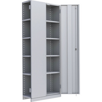 Metalware RK914 Boltless Shelving Unit, 6-Shelves, 36" x 12" x 88", Light Grey-Adjustable shelving system that provides high strength, yet economical storage capacity for your needs