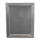 Eddie's Lockable Snap Frame Poster Holder - 8.5" x 11" - Silver Aluminum - 5 Pack (120660-5)-Aluminum - Silver
