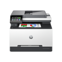 HP - Color LaserJet Pro MFP 3301fdw Imprimante couleur tout-en-un sans fil, scanner, copieur, impression recto verso, fax-Idéale pour les petites équipes qui impriment, numérisent et copient des documents et des rapports couleur de qualité professionnelle, en plus d’être dotée du télécopieur, impression rapide pouvant atteindre 26 ppm en noir et en couleur