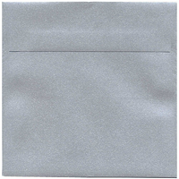 JAM Paper Enveloppe Stardream à effet métallisé, 6,5 x 6,5 po, argenté, 50/paquet-Enveloppes Stardream en papier argenté à effet métallisé