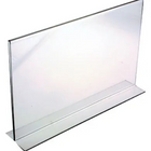 Eddie's Bottom Loading Sign Holder - 7" H x 11" W - Clear Acrylic - 6 Pack-Acrylic Sign Holder