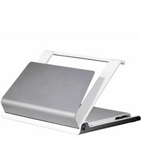 Humanscale L6 Laptop Holder-The innovative clutch hinge allows the user to effortlessly adjust their laptop's display to the height convenient for them.