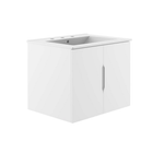Modway - Vitality 24" Vanette de salle de bain - Blanc blanc-Vanité de salle de bain moderne