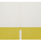 Staples Twin Pocket Portfolio - Letter Size - Yellow-Holds up to 100 sheets of Letter Size paper (50 per pocket)