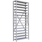 Metalware – Étagère enclenchable RK345, 15 tablettes, 36 x 12 x 88 po, gris pâle-Système de tablettes ajustables offrant un espace de rangement solide, mais économique qui convient à vos besoins
