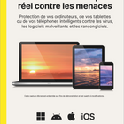Norton 360 - Deluxe logiciel antivirus - Sauvegarde infonuagique pour PC de 10 Go - 1 appareil - abonnement d'un an-Secure VPN: Naviguez de façon anonyme et en toute sécurité grâce à un réseau privé virtuel (RPV) sans consignation. Ajoutez un chiffrement de qualité bancaire pour préserver la sécurité et la confidentialité de vos renseignements, tels que vos mots de passe et vos informations bancaires.