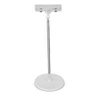 Eddie's - Porte-affiches de comptoir Versa Clip - Longueur 9-3/4" - Argent / Clair - 1Paquet de 2 (130662-10)-Porte-affiches de comptoir Versa Clip