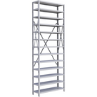 Metalware RK415 Boltless Shelving Unit, 13-Shelves, 36" x 18" x 100", Light Grey-Adjustable shelving system that provides high strength, yet economical storage capacity for your needs
