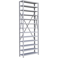 Metalware RK415 Boltless Shelving Unit, 13-Shelves, 36" x 18" x 100", Light Grey-Adjustable shelving system that provides high strength, yet economical storage capacity for your needs