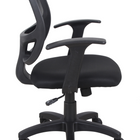 Brassex - Kelvis Chaise de bureau - noire-Mécanisme papillon