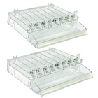 Azar - 8 Diviseur de compartiment Bac Cosmetic Play - clair - Paquet de 2-Vendu en paquets de: 2