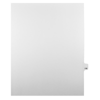 Mark Maker Legal Tabs - Letter Size - White - 1/25th cut - 25 tabs per package - 5 packages Pack - Number 118-White Single Tabs
