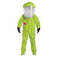 DuPont – Combinaison de protection personnelle encapsulée Tychem TK niveau A, écran très large, très grand (TK554T-XL)-Couleur : Jaune lime/Jaune