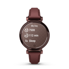 Garmin Lily 2 - Dark Bronze Case with Mulberry Leather Band-Get a score for your sleep’s quality and insights on how you can do better. Even keep track of the different sleep stages as well as heart rate, stress, Pulse Ox and respiration