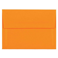 JAM Paper Enveloppe de papier Brite Hue, orange vif ultra, 4 3/4 x 6 1/2 po, paq./1000-Dimensions : 4,75 haut. x 6,5 larg. x 0,1 prof. (po)