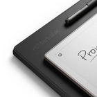 reMarkable - Étui portefeuille en cuir premium pour tablettes Paper Pro - Noir-Grâce aux capteurs intégrés au Book Folio, prendre des notes sur reMarkable Paper Pro est aussi simple que d'ouvrir la couverture