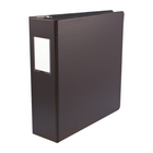 Staples - Reliure à anneaux en D économique 3'', noir-Rangement 3'', anneaux en D, reliure noire avec une capacité de 600 pages