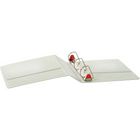 Cardinal XtraLife ClearVue Locking D-Ring Binder, White, 2”-Back-mounted locking Slant-D rings with GelTab triggers hold 25% more sheets than standard round rings