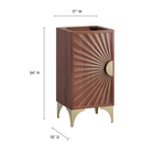 Modway - Daylight 18" Armoire à coiffeuse de salle de bain - Noyer-8