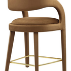 Modway - Pinnacle Performance Velvet Tabouret de comptoir - Or brun - Ensemble de 2-7