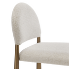 Modway - Hayley Tissu rembourré Tabouret de comptoir - Crème en laiton-8
