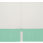Staples Twin Pocket Portfolio - Letter Size - Teal-Holds up to 100 sheets of Letter Size paper (50 per pocket)