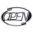 Pro-Lite - Panneau à DEL « Open » (Ouvert) en caracteres gras - Couleurs variees-Lettres et arcs larges en caracteres gras