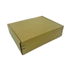 Reliabag Self Seal Corrugated Literature Mailer Boxes - 11.125" L x 8.75" W x 3" H - Kraft - 40 Pack-Self sealing, corrugated kraft