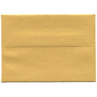 JAM Paper 4bar A1 Envelopes, 3.63 x 5 1/8, Stardream Metallic Gold, 50 Pack (V018244I)-Gold stardream metallic envelope