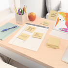 Staples Stickies Adhesive Notes - 3" x 3" - Yellow - 12 Pack-Flat pads are perfect for on-the-go use