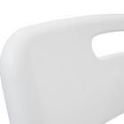 CB Office Tactic Multi-Purpose Armless Stacking Chairs - White - 4 Pack-Strong welded steel frame with White powder coated finish, and White polypropylene seat and back