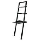 Winsome Bellamy Leaning Desk with 2 Shelves, Black (29323)-Ideal for smaller rooms and tight spaces