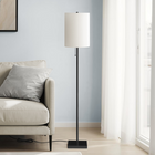 Monarch Specialties - Luminaire - 62 po H Lampadaire - Métal Noir - Abat-Jour Ivoire / Crème - Contemporain-Une chaîne de traction pratique pour un mécanisme d'allumage et d'extinction facile permet d'accueillir une seule ampoule jusqu'à 100 W (non incluse) pour éclairer facilement un espace et créer une ambiance accueillante