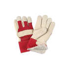 Zenith Safety - Gants D'Ajusteur, Grand, Paume En Cuir Fleur De Vache, Doublure En Boa, paquet de 12-Matériau du poignet Caoutchouté