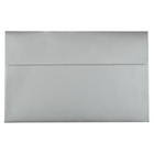 JAM Paper Enveloppe Stardream A10 à effet métallisé, argenté, 50/pqt-Enveloppe Stardream en papier argent à effet métallisé