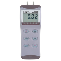 REED R3030-NIST Digital Manometer, Gauge / Differential, 30psi-Measures gauge and differential pressure up to 30psi