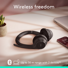 Logitech - Zone 300 casque Bluetooth sans fil avec microphone anti-parasite -Graphite-Utilisation tout au long de la journée: ce casque dispose de suffisamment d’autonomie pour toute la journée, jusqu’à 20 heures d’écoute et 16 heures de conversation avec une charge complète, ajoutez jusqu’à 1 heure de conversation avec une charge rapide de 5 minutes