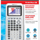 Texas Instruments - Calculatrice graphique TI-84 Plus CE, édition standard, blanc-Pile rechargeable TI