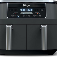 Ninja - Foodi 6-en-1 8 pintes. Friteuse à air à 2 paniers avec technologie DualZone - Noire-Unité principale avec 6 fonctions de cuisson programmables
