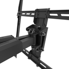 Kanto - Support TV à goujon en métal à mouvement complet avec boulons à bascule robustes pour téléviseurs de 34 à 65 po - Noir-Pivotement de 45° dans les deux sens, en fonction de la taille de l'écran