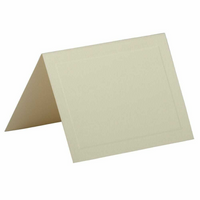 JAM Paper - Cartes pliantes vierges - Format A1 4 barres - 3-1/2 po x 4-7/8 po - Panneau tissé ivoire Strathmore - paquet de 25- Couleur : ivoire tissé.