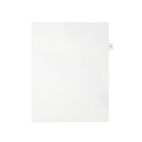 Mark Maker Legal Exhibit Index Tab White Single Tabs, 1/15th Cut, Letter Size, No Holes, Letter S, 25 Pack-White Single Tabs, 1/15th Cut