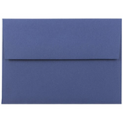 JAM Paper - Enveloppes d'invitation A1 4 barres - 3,625 x 5,125 - bleu présidentiel - 500/paquet-Les enveloppes sont faites de papier de 28 lb avec une finition texturée, un rabat droit et une fermeture gommée