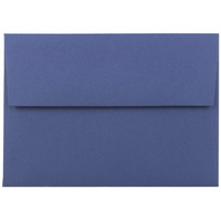 JAM Paper - Enveloppes d'invitation A1 4 barres - 3,625 x 5,125 - bleu présidentiel - 500/paquet-Les enveloppes sont faites de papier de 28 lb avec une finition texturée, un rabat droit et une fermeture gommée