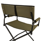 My Home My Living - Chaises de réalisateur d'extérieur - Vert - Lot de 2-Conception moderne du cadre à pieds en X