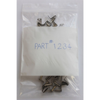 KL Rubber 8" x 10", 2-MIL Reclosable Polyethylene Bag with White ID Block & Hang Hole, 1000 Pack-MIL Thickness: 2-Mil