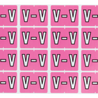 Pendaflex A-Z Lilac End Tab Filing Labels - V - 240 Pack-Compatible with DataFile L8701 series labels