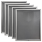 Eddie's Lockable Snap Frame Poster Holder - 22" x 28" - Silver Aluminum - 5 Pack (120666-5)-Lockable Snap Frame Poster Frames