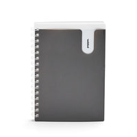 Dummy-Poppin Medium Pocket Spiral Notebook - Dark Grey-6" x 8.5" notebook